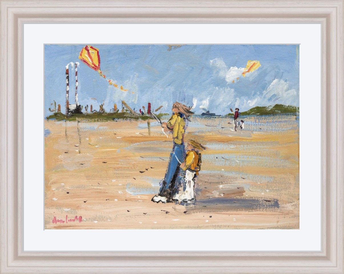 Kite Flying Sandymount Strand by Marie Carroll