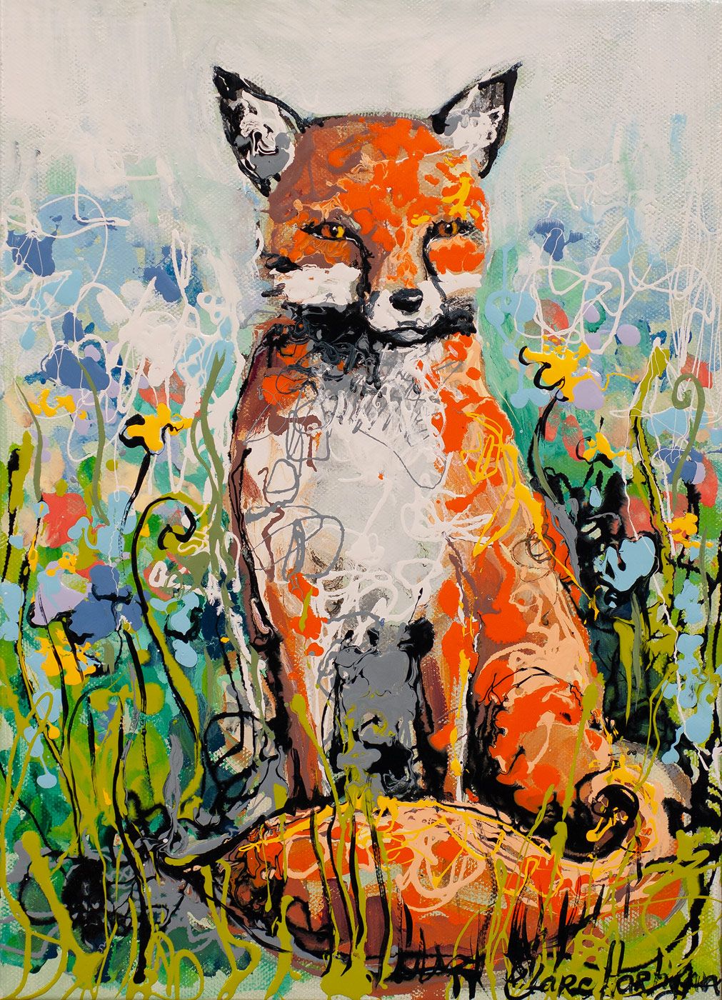 A Fox Amongst the Flowers by Clare Hartigan