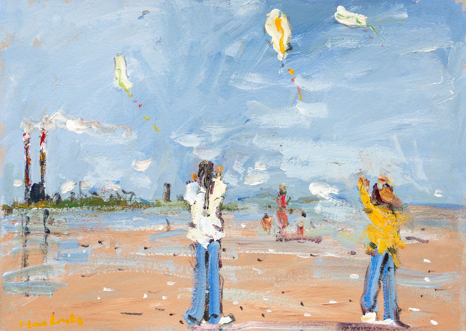 Breezy Day, Sandymount Strand by Marie Carroll